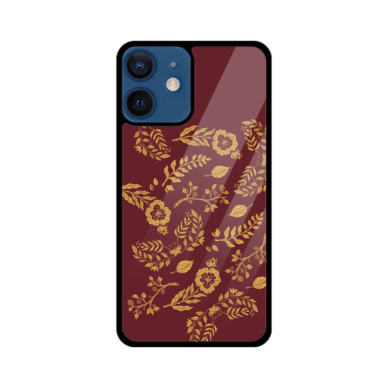 Red Elegant Gold Foil Phone Case