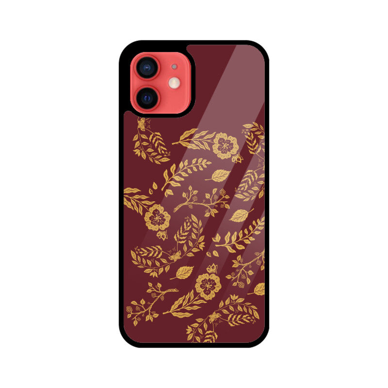 Red Elegant Gold Foil Phone Case