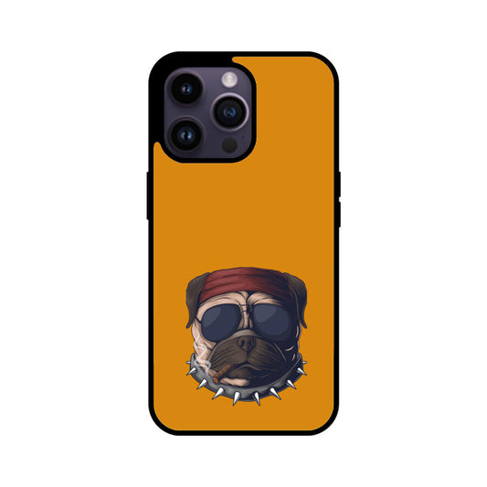 Orange Black Dog Minimalist Phone Case
