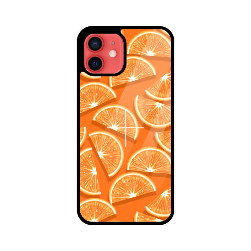 Orange White Fruit Pattern Summer Phone Case