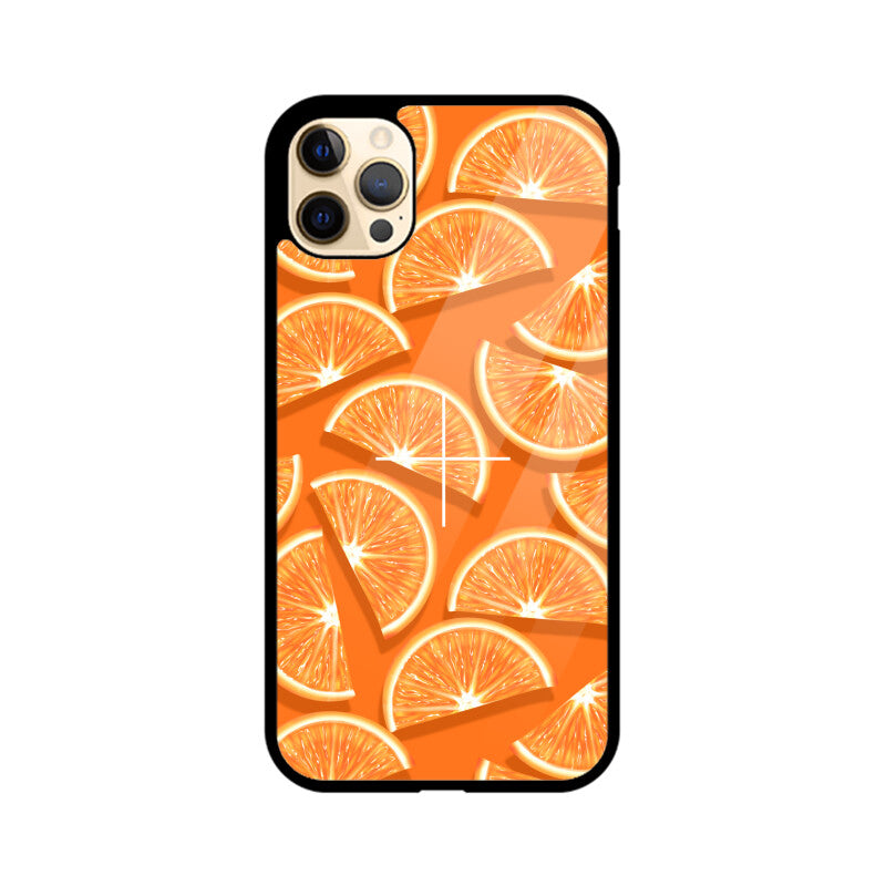 Orange White Fruit Pattern Summer Phone Case