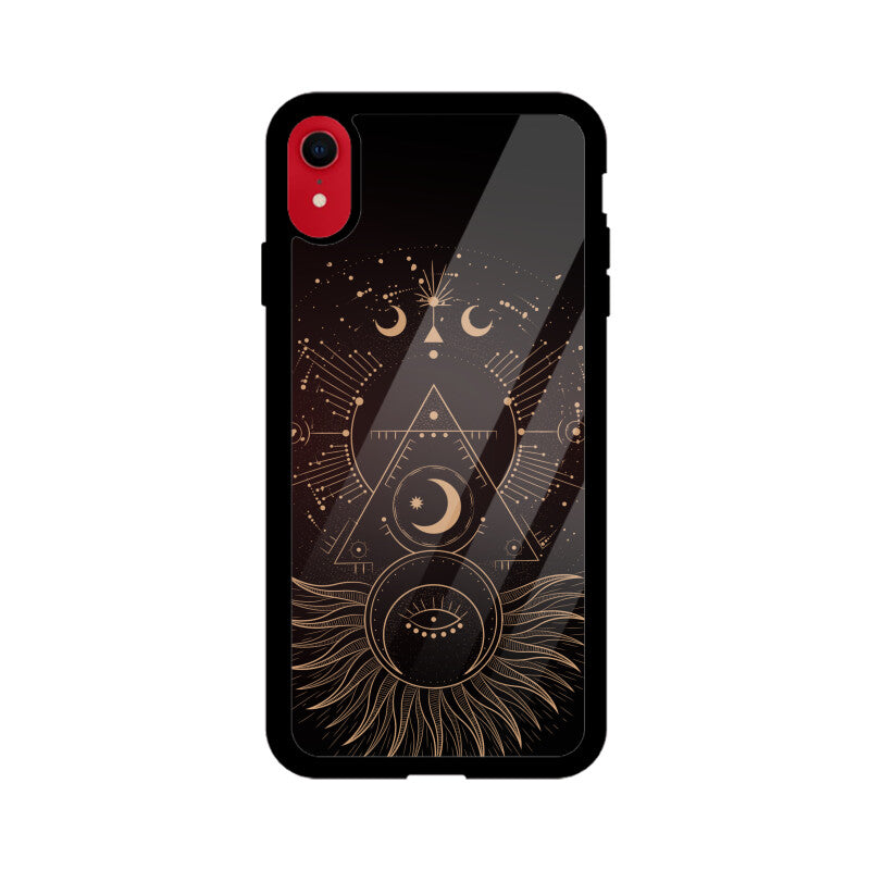 Black Elegant Line Art Astrology Phone Case