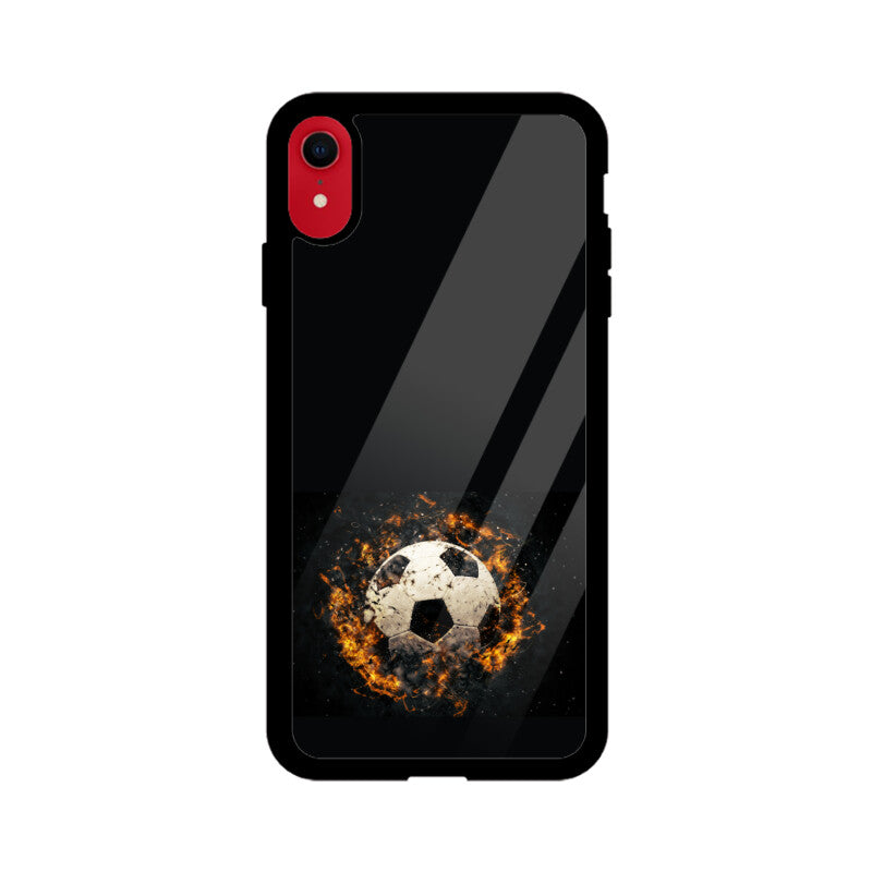 Black soccer ball phone Case