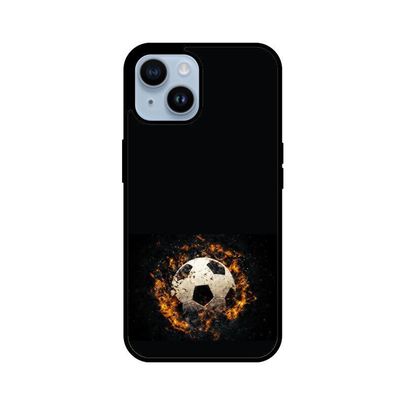 Black soccer ball phone Case