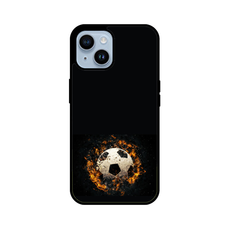 Black soccer ball phone Case