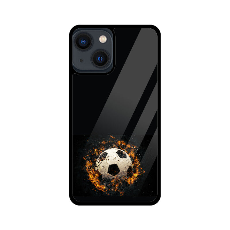 Black soccer ball phone Case