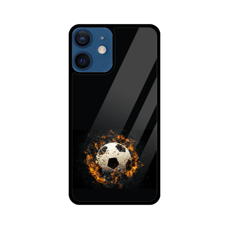 Black soccer ball phone Case