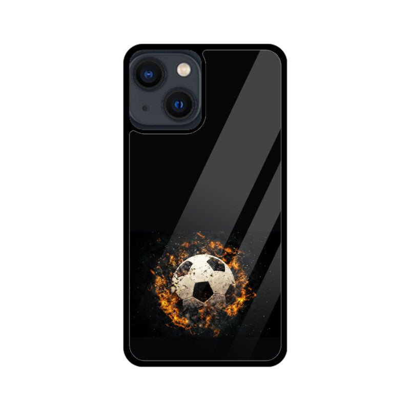 Black soccer ball phone Case