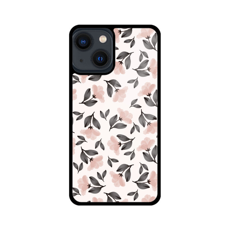 Pink and Black Flower Phone Case