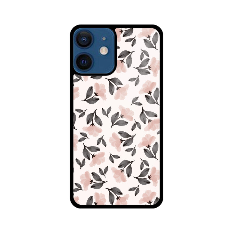 Pink and Black Flower Phone Case