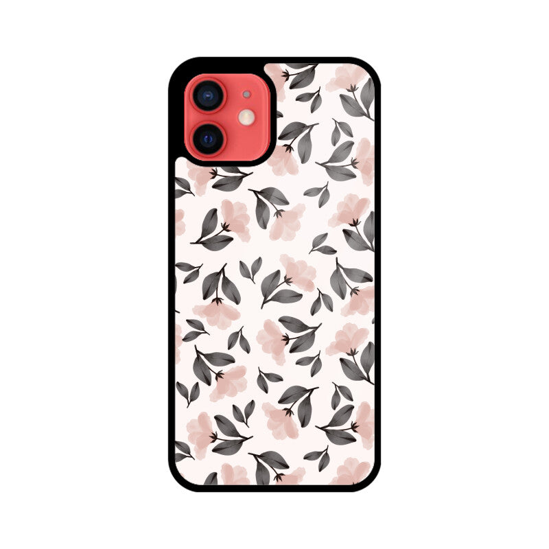 Pink and Black Flower Phone Case