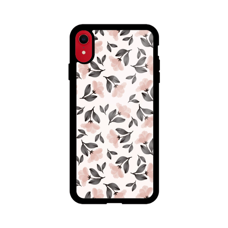 Pink and Black Flower Phone Case