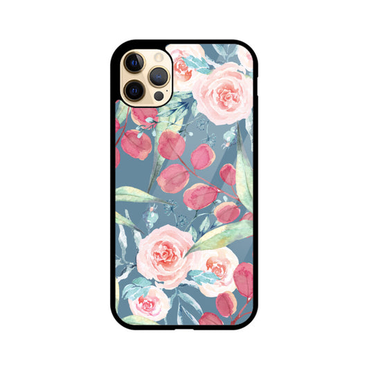 Watercolor Blue Pink Flower Phone Case