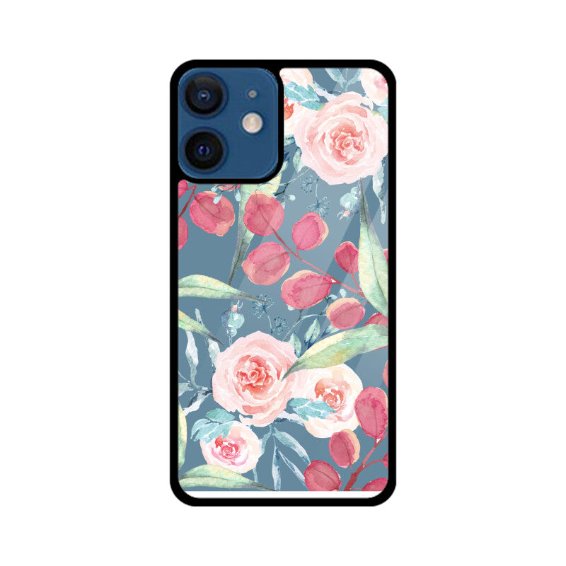 Watercolor Blue Pink Flower Phone Case