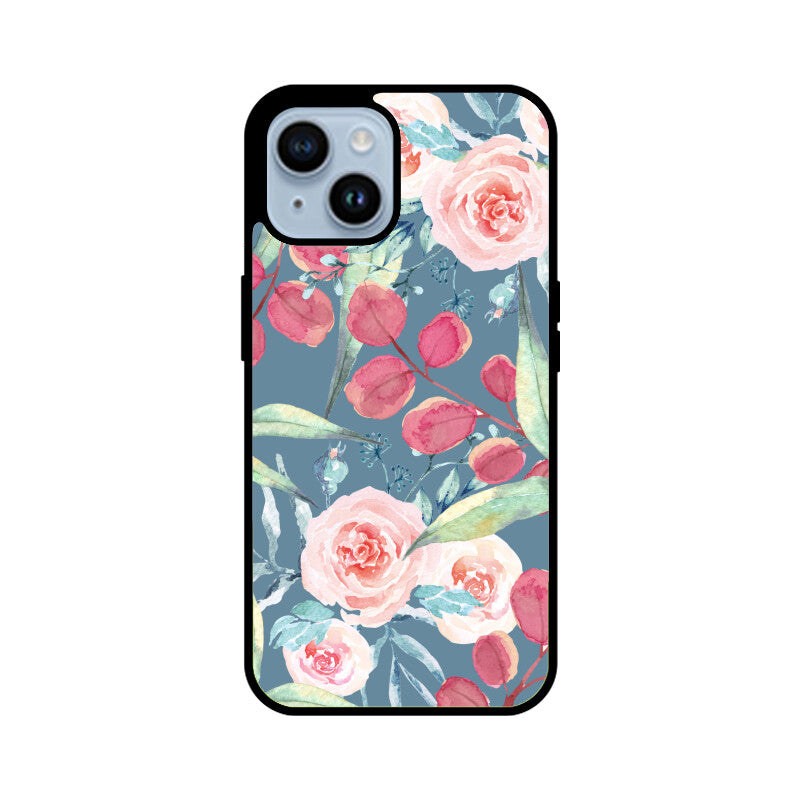 Watercolor Blue Pink Flower Phone Case