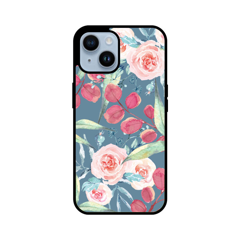 Watercolor Blue Pink Flower Phone Case