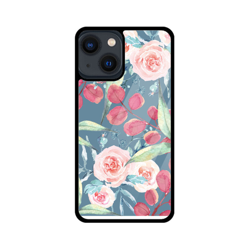 Watercolor Blue Pink Flower Phone Case