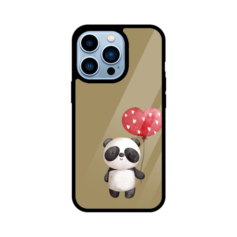 Panda with a Heart Balloon Phone Case