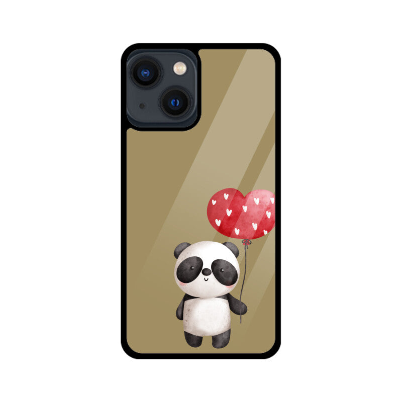 Panda with a Heart Balloon Phone Case