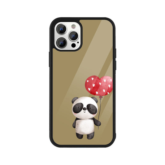 Panda with a Heart Balloon Phone Case