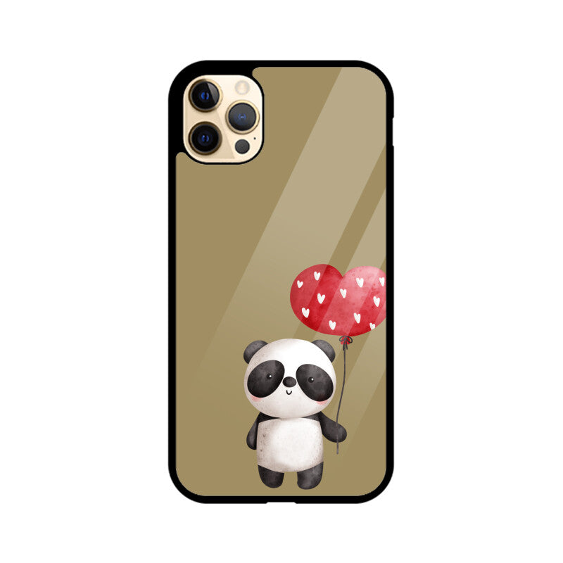 Panda with a Heart Balloon Phone Case