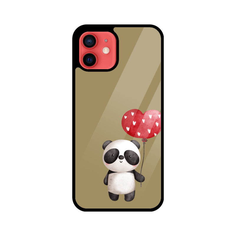 Panda with a Heart Balloon Phone Case