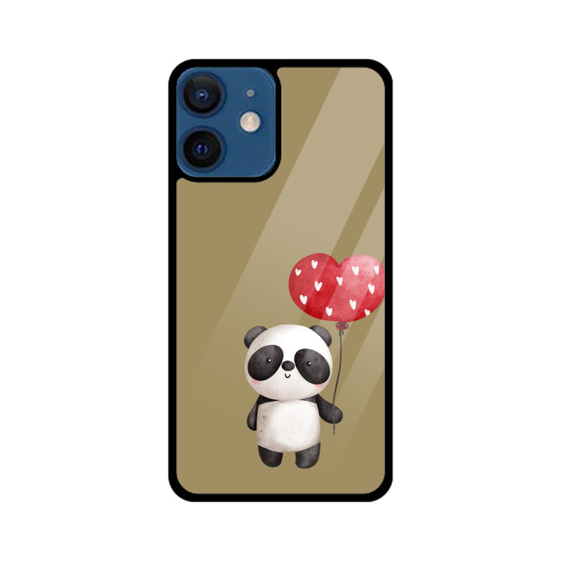 Panda with a Heart Balloon Phone Case