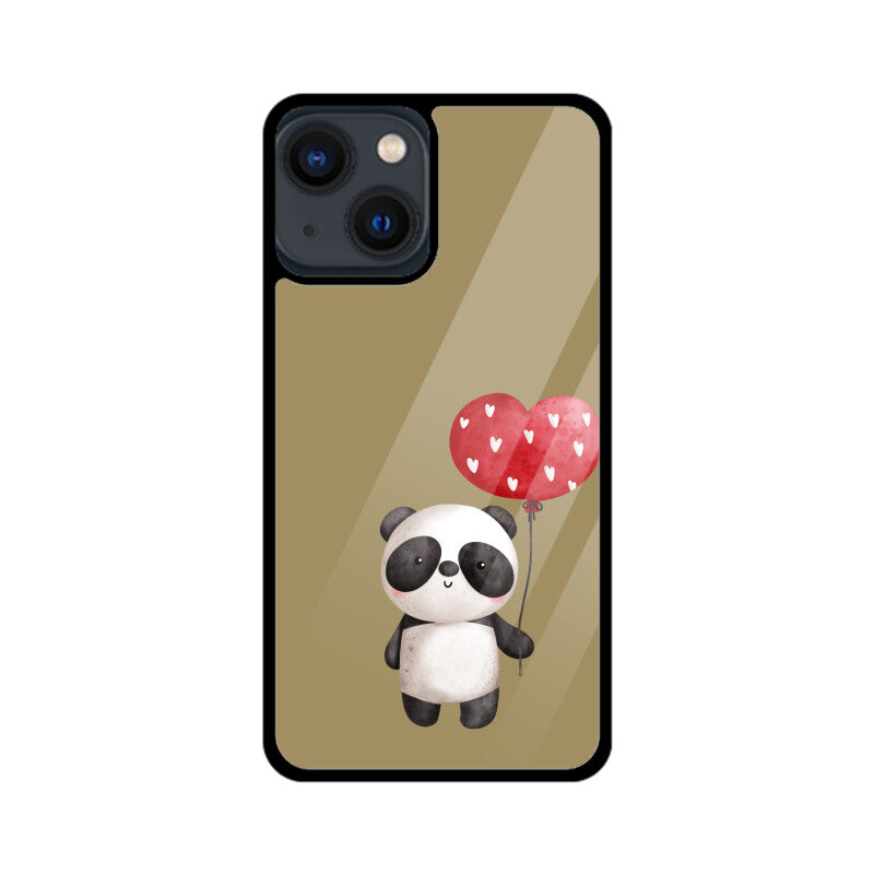 Panda with a Heart Balloon Phone Case