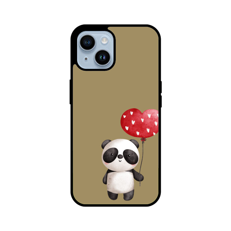 Panda with a Heart Balloon Phone Case