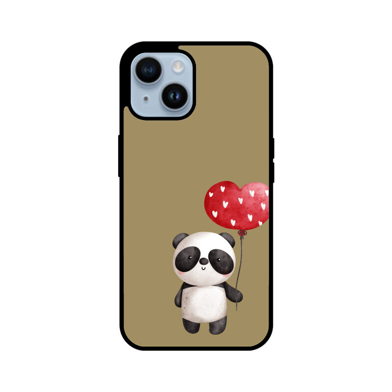 Panda with a Heart Balloon Phone Case