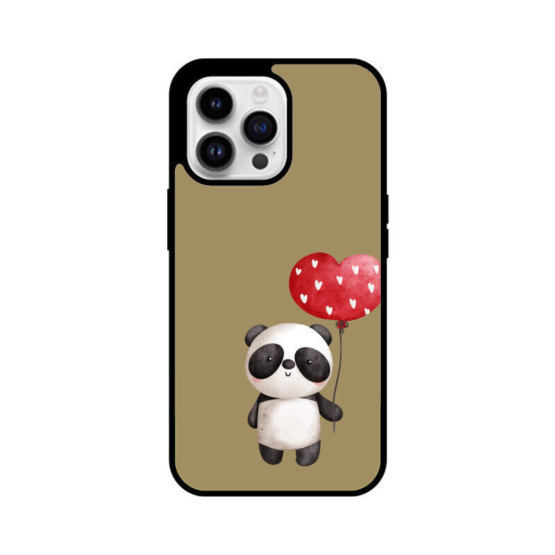 Panda with a Heart Balloon Phone Case