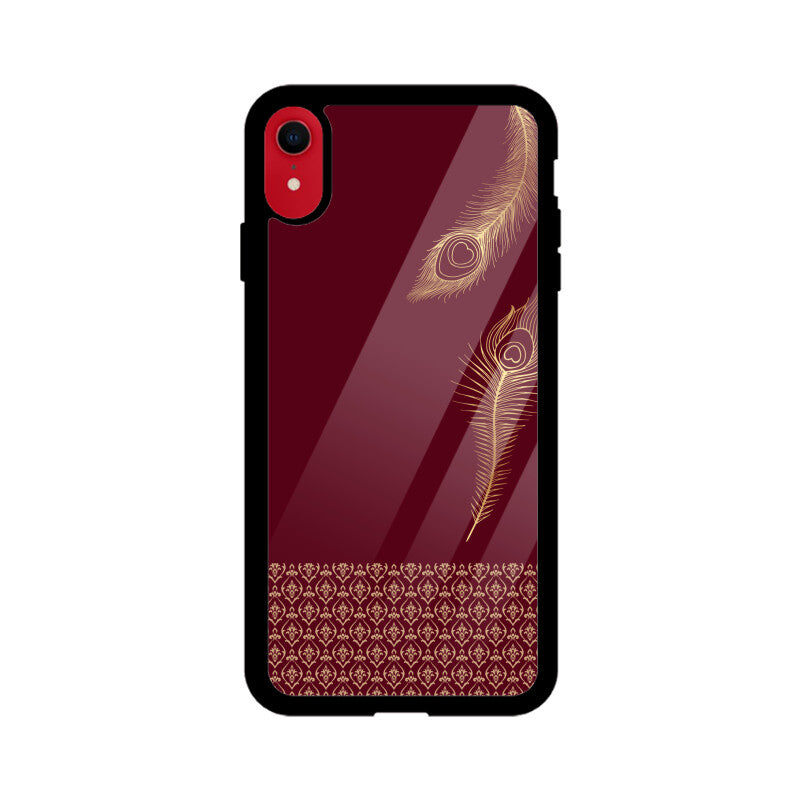 Royal India Mor Pankh Art in Maroon Color Phone Case