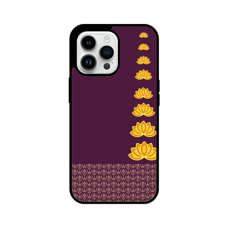 Royal India Lotus Art in Purple Color Phone Case