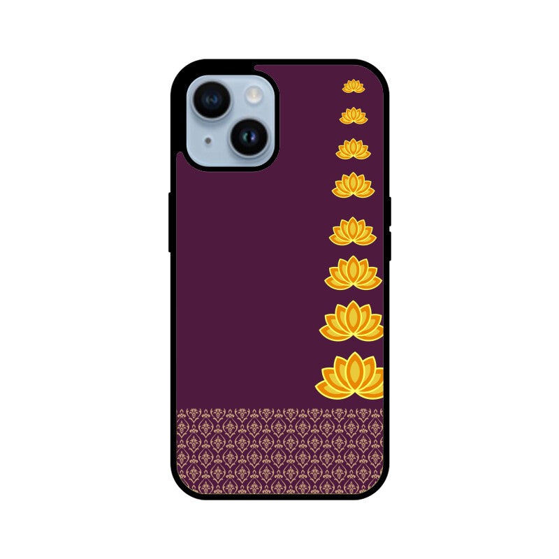 Royal India Lotus Art in Purple Color Phone Case