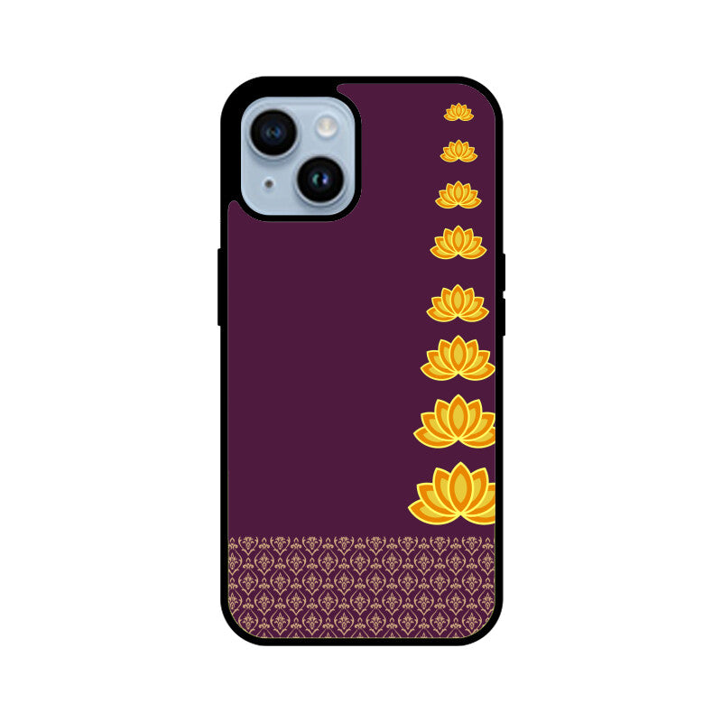 Royal India Lotus Art in Purple Color Phone Case