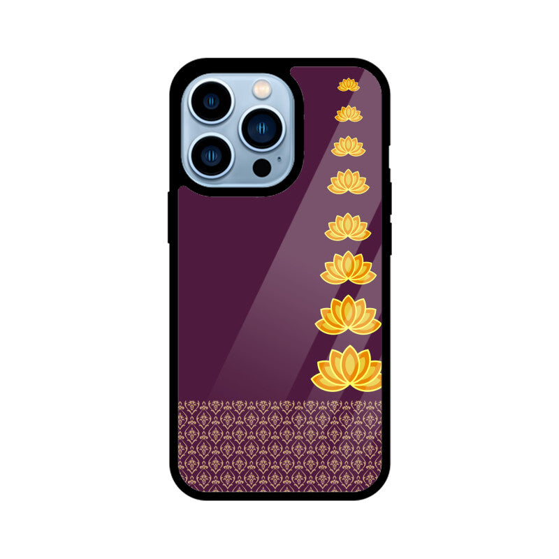 Royal India Lotus Art in Purple Color Phone Case