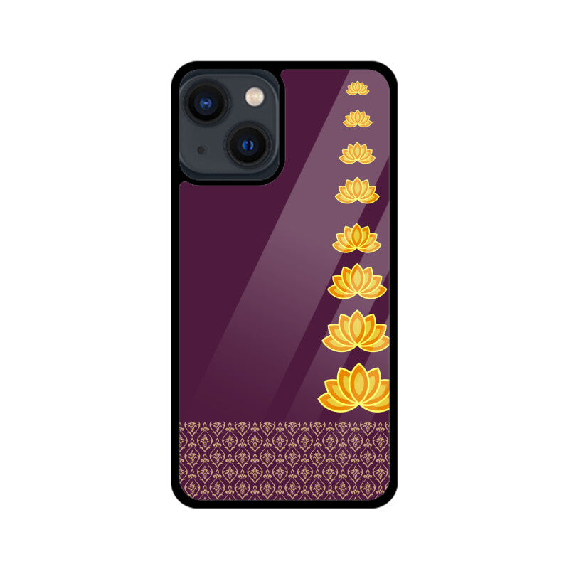 Royal India Lotus Art in Purple Color Phone Case