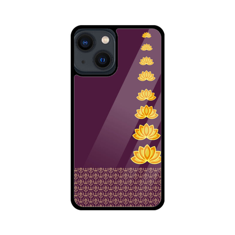 Royal India Lotus Art in Purple Color Phone Case