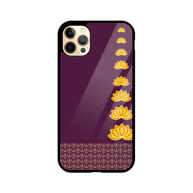 Royal India Lotus Art in Purple Color Phone Case