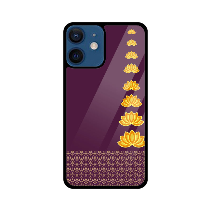 Royal India Lotus Art in Purple Color Phone Case