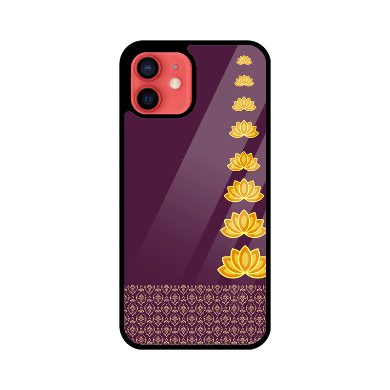 Royal India Lotus Art in Purple Color Phone Case