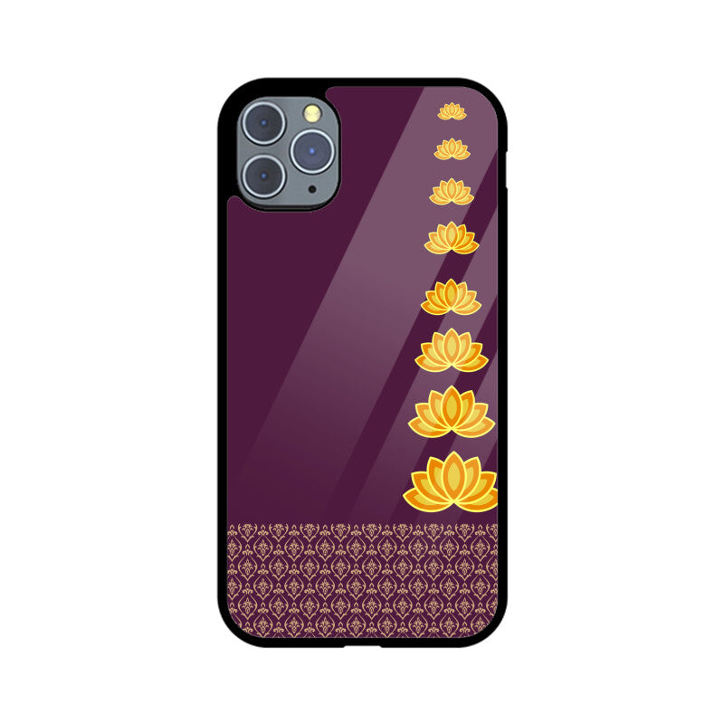 Royal India Lotus Art in Purple Color Phone Case