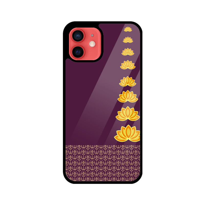 Royal India Lotus Art in Purple Color Phone Case