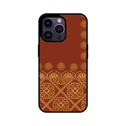 Royal India Art Rust and Gold Floral Patterns Phone Case