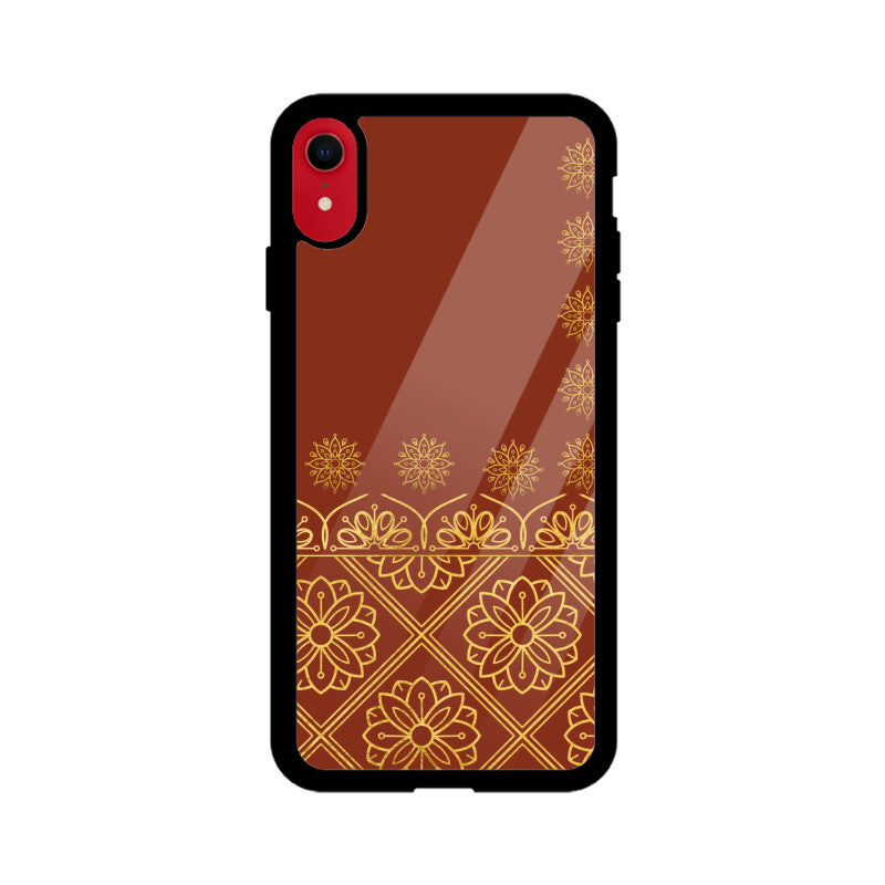 Royal India Art Rust and Gold Floral Patterns Phone Case