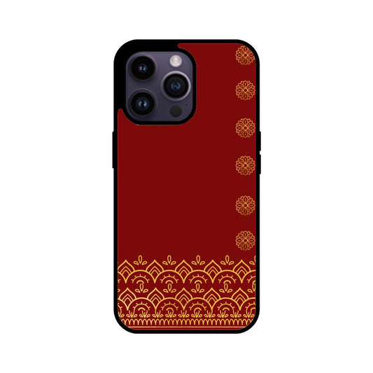 Royal India Maroon and Gold Mandala Art Phone Case