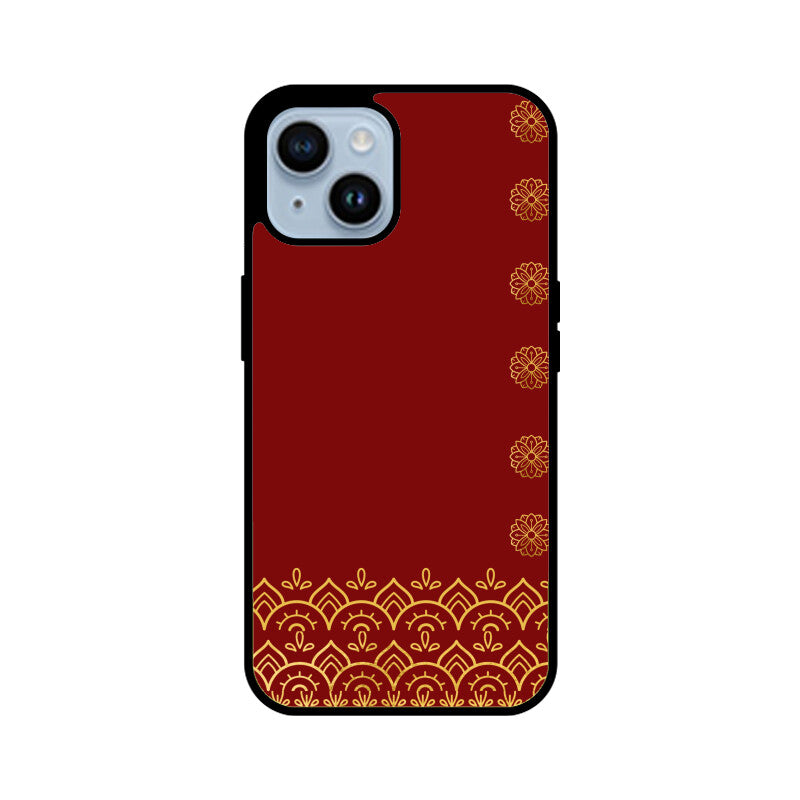 Royal India Maroon and Gold Mandala Art Phone Case