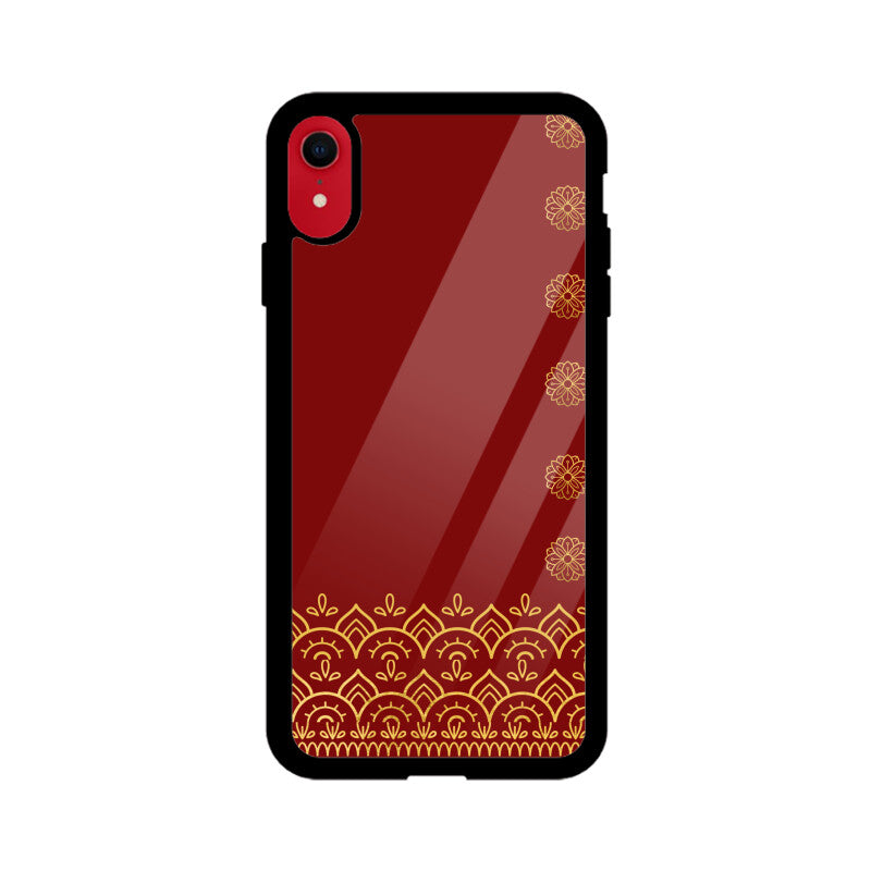 Royal India Maroon and Gold Mandala Art Phone Case