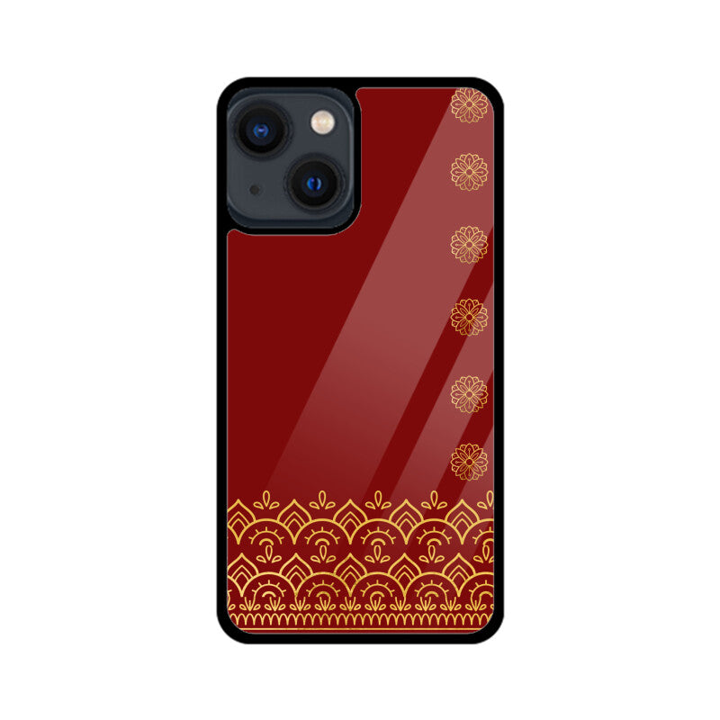 Royal India Maroon and Gold Mandala Art Phone Case