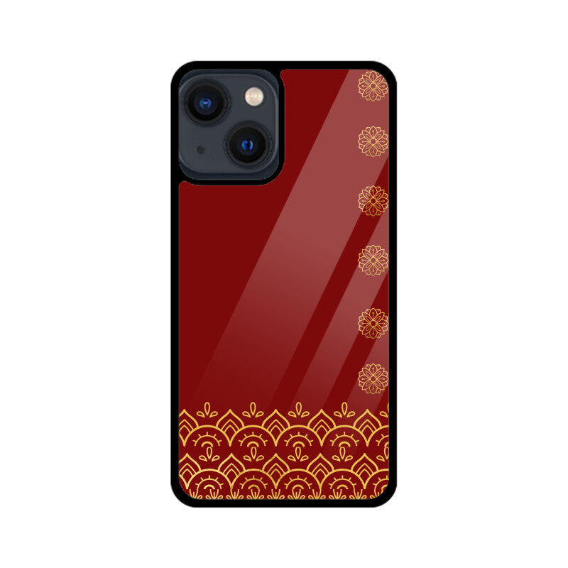 Royal India Maroon and Gold Mandala Art Phone Case